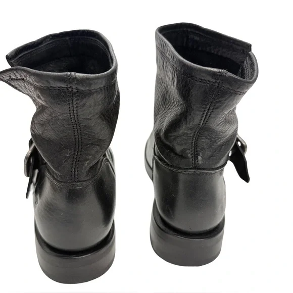 Frye Black Leather Veronica Flex Moto Bootie Size 7.5 NWOT - Picture 5 of 14